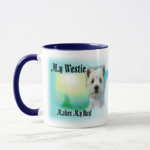 Caneca Meu Westie Faz Meu Dia