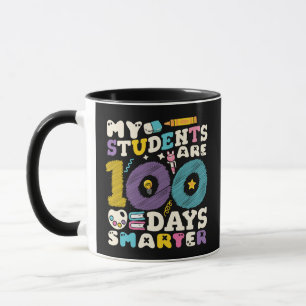 Caneca Meus alunos são 100 dias mais inteligentes e bonit