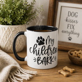 Caneca Meus Filhos Latem 