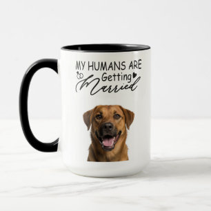 Caneca Meus Humanos Estão Casando Foto Personalizada De C