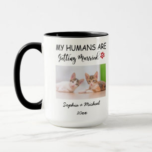 Caneca Meus Humanos Estão Se Casando – 2 Foto de Gato Per