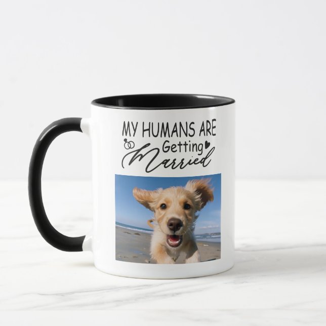 Caneca Meus Humanos Estão Se Casando Foto Personalizada d (Esquerda)