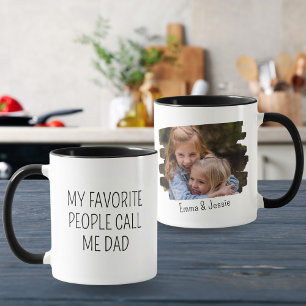 Caneca Meus Pessoas Favoritas Me Chamam de Pai Foto Perso