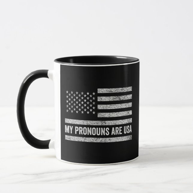 Caneca Meus Prêmios São Engraçados Usa Quarto de Julho (Esquerda)
