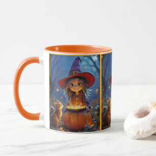 Caneca Mexendo um Pouco de Magia! Bruxa fofa,