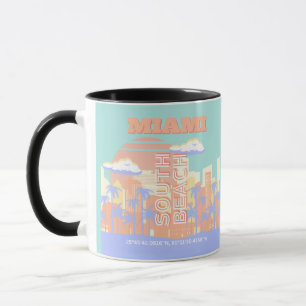 Caneca Miami Beach, Arte de Viagem de Miami, Quarto Prépp
