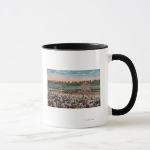 Caneca Miami, FL - vista do parque de Hialeah com cavalo