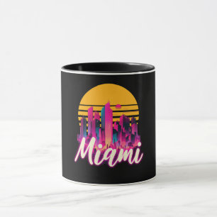 Caneca Miami no pôr do sol