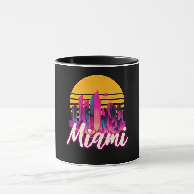 Caneca Miami no pôr do sol (Centro)