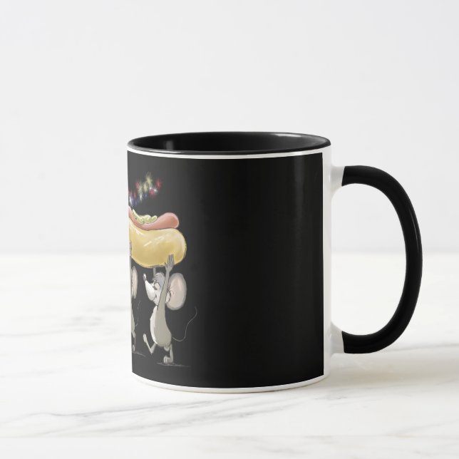 Caneca Mic, Mac e Moe, 4 de julho, Picnic Mug (Direita)