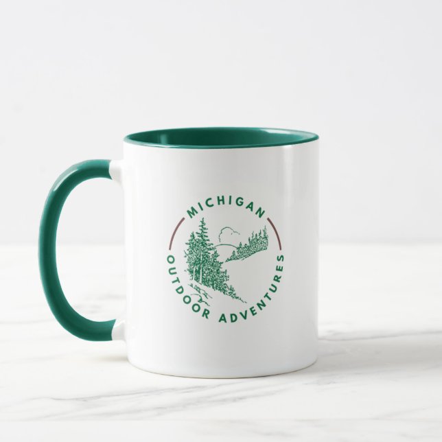 Caneca Michigan Outdoor Adventures Coffee Mug (Esquerda)