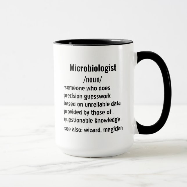 Caneca microbiólogo engraçado Dons de definição para mulh (Direita)