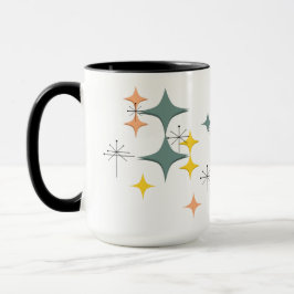 Caneca Mid Century Modern Eames Atomic Starbursts Custom