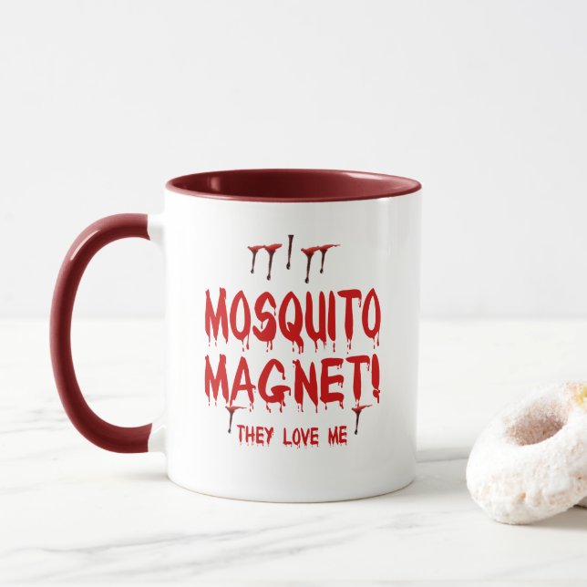 Caneca Mídia de mosquito que me ama (Com Donut)