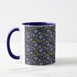 Caneca Midnight | Dancing Daisies Watercolor