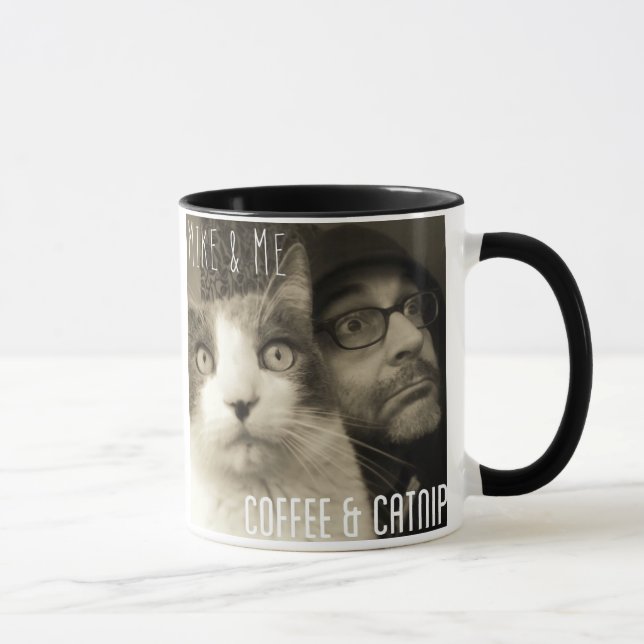 Caneca Mike & mim café & Catnip/canções para Napping (Direita)