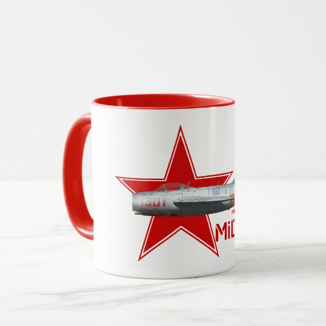 Caneca Mikoyan-Gurevich MiG-15 (Frente Esquerda)