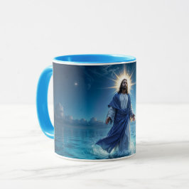 Caneca Milagre de Jesus Cristo oceano paz espiritual
