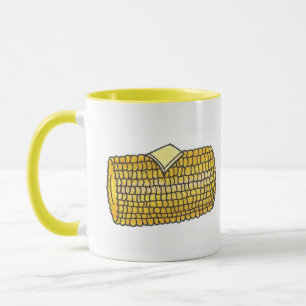 Caneca Milho Amarelo no Piquenique Cob Corncob Butter