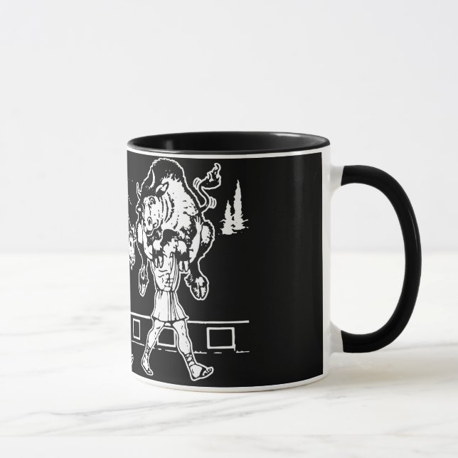 Caneca Milo de Croton e o Touro - Motivação Gym (Direita)