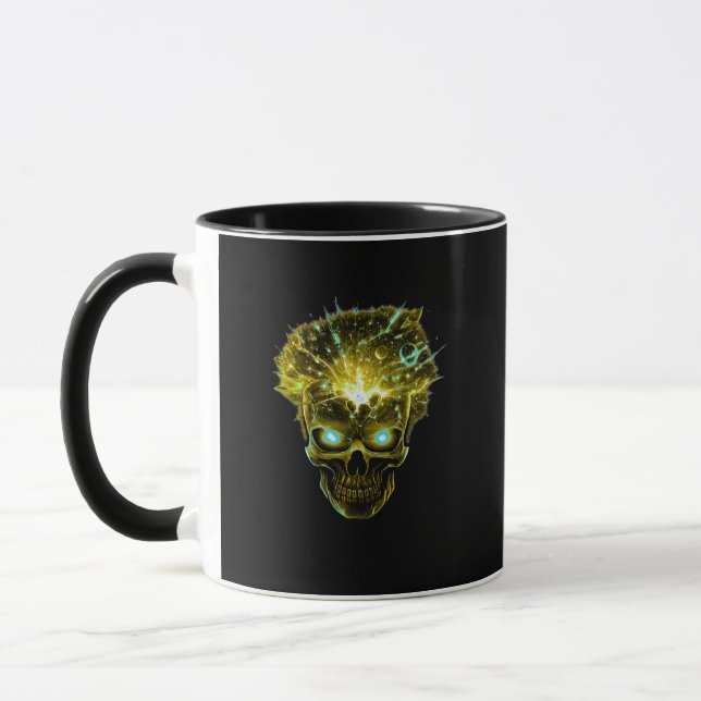 Caneca Mind Overload | Exploding Skull Cosmic Energy (Esquerda)