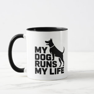 Caneca Minha Cadela Comanda Minha Vida Arte de Citação Mi