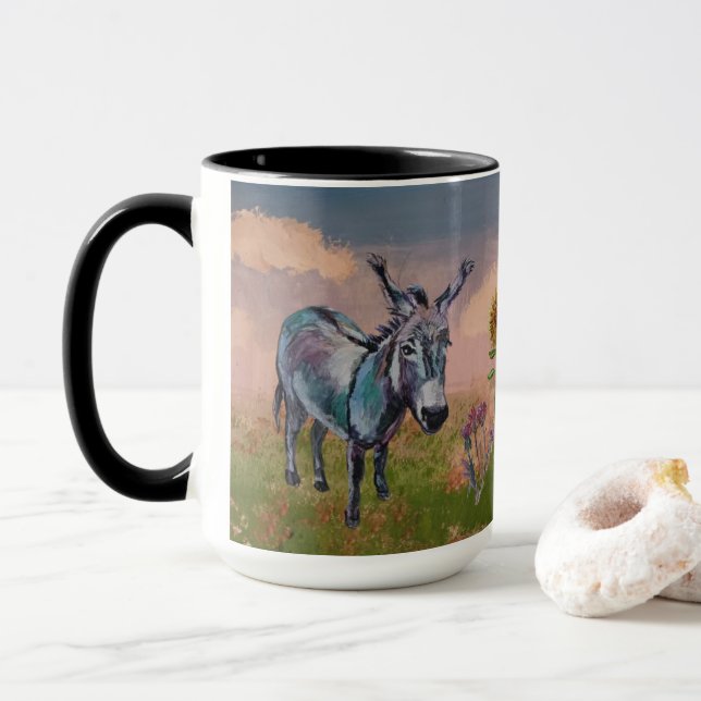 Caneca minha doce Esther, burro (Com Donut)