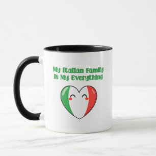 Caneca Minha Família Italiana É Meu Amor Verdadeiro