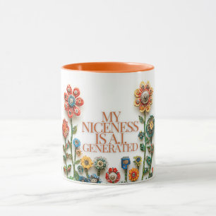 Caneca Minha gentileza é gerada por IA