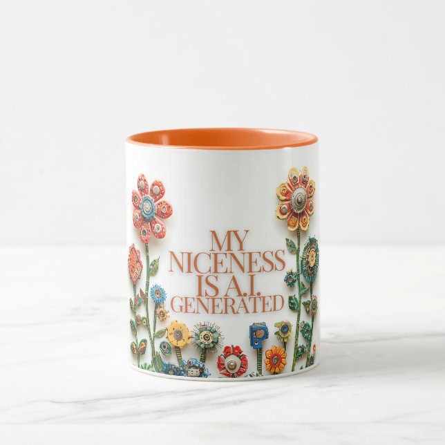 Caneca Minha gentileza é gerada por IA (Centro)
