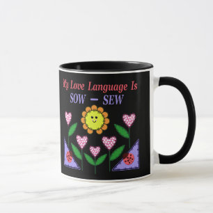 Caneca Minha Linguagem De Amor É Sow - Sew