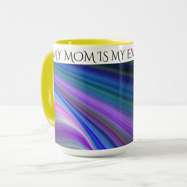 CANECA "MINHA MÃE É TUDO MEU CAFÉ" OU TEA MUG. (Frente Esquerda)