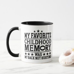 Caneca Minha Memória Favorita da Infância Envelhecendo co