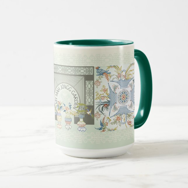 Caneca Minha Mug Mah Jongg Garden (Frente Esquerda)
