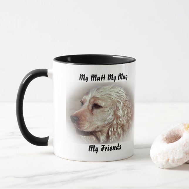 Caneca Minha Mugela É Minha Amiga. (Com Donut)