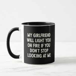 Caneca Minha Namorada Vai Te Botar em Chamas
