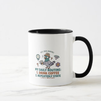 Caneca Minha rotina diária