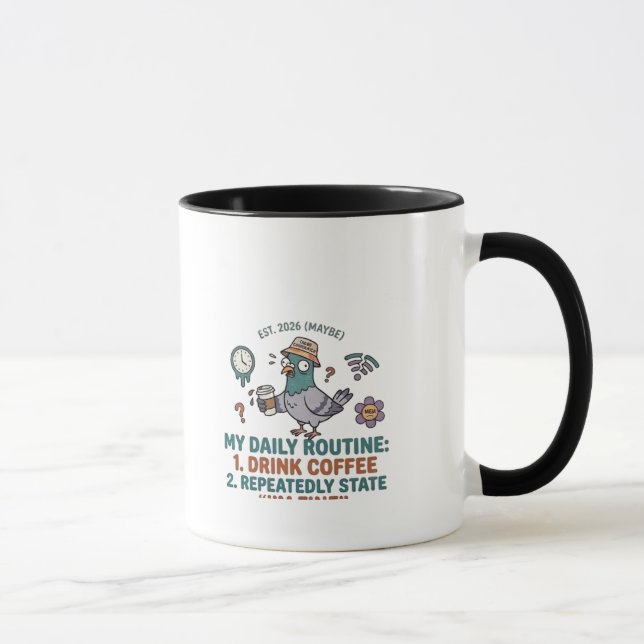 Caneca Minha rotina diária (Direita)