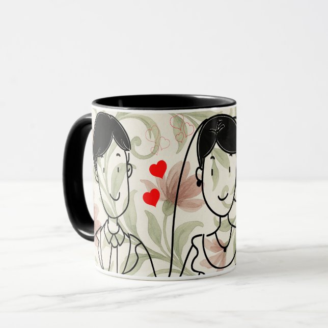 Caneca Minhas Memórias de Casamento (Frente Esquerda)