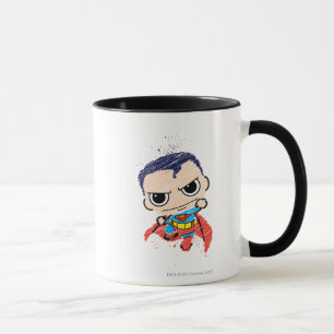 Caneca Mini esboço do Super-Homem - Voando