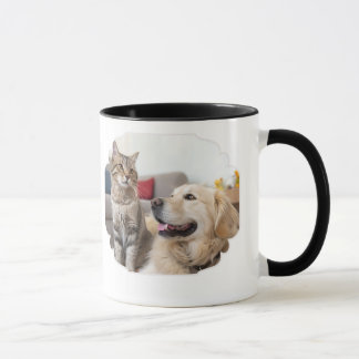 Caneca Minimal Simple Pet Mug – Dog & Cat Line Art Design