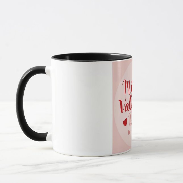 Caneca Minimal Valentine’s Day Love Typography Design | R (Esquerda)
