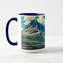 Caneca Minimalist Glacier National Park Peak Custom