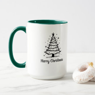 Caneca Minimalist Merry Christmas Tree Mug