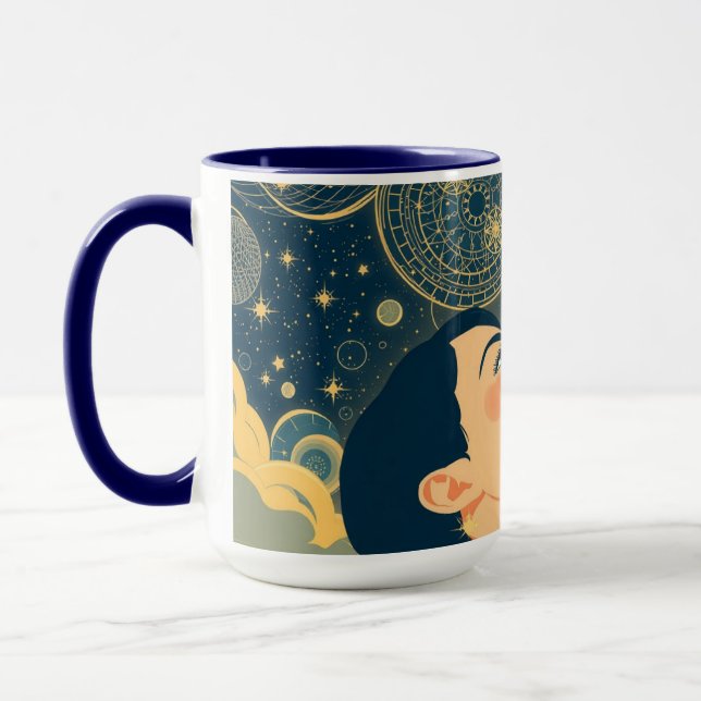 Caneca Minimalist Starry Night Dreamer (Esquerda)