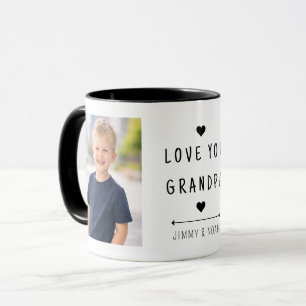 Caneca Minimalista Amor Você Vô Personalizada 2 Fo