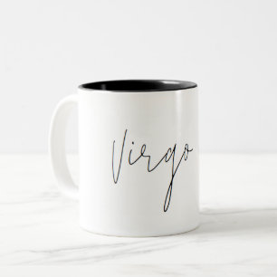 Caneca minimalista do zodíaco do Virgo