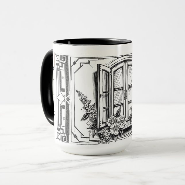 Caneca Minimalista Moderno Chez Nous Nossa Casa (Frente Esquerda)