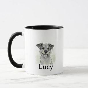 Caneca Minimalista Personalizada com Nome e Foto d