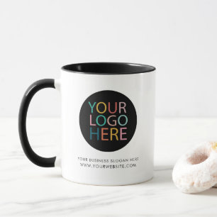 Caneca Mínimo Elegante para empresas de logotipos e texto